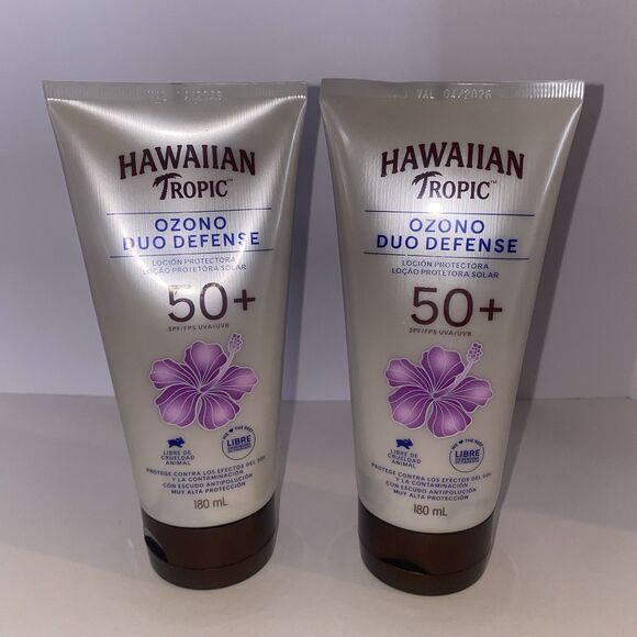 Other - 2Pk Hawaiian Tropic Ozone Duo Defense Plus SPF 50+ 180ML Sunscreen Lotion
